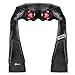 Boolex Shiatsu Back and Neck Massager with Heat Deep Kneading Massage for Neck, Back, Shoulder, Waist and Legs, Use at Home, Car, Office (Black)