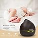 Horoma Essential Oil Diffuser Black, 300ml Ultrasonic Diffusers Cool Mist Humidifier, Aroma Diffuser with Adjustable Mist Mode, 7 LED Lights Changing for Home Office Baby