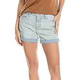 7 For All Mankind Women's Mid Roll Short in Broken Twill Coco Prive 3