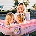 Wise Owl Outfitters Kids Hammock - Small Camping Hammock, Kids Camping Gear w/Tree Straps and Carabiners for Indoor/Outdoor Use, Kid Size Lavender & Pink