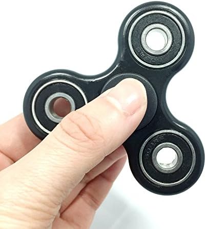 elefunlife CUSTOMS EDC Spinner Fidget Toy Stress Reducer ADD, ADHD, Anxiety,Autism Adult Children Non-3D printed(Black)