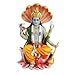 PTC 8 Inch Vishnu with Lotus Mythological Indian Hindu God Statue Figurine