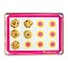 Cute Silicone Baking Mat - Sunflower Design, Yellow & Pink Half Sheet Nonstick Baking Mat - 16 1/2