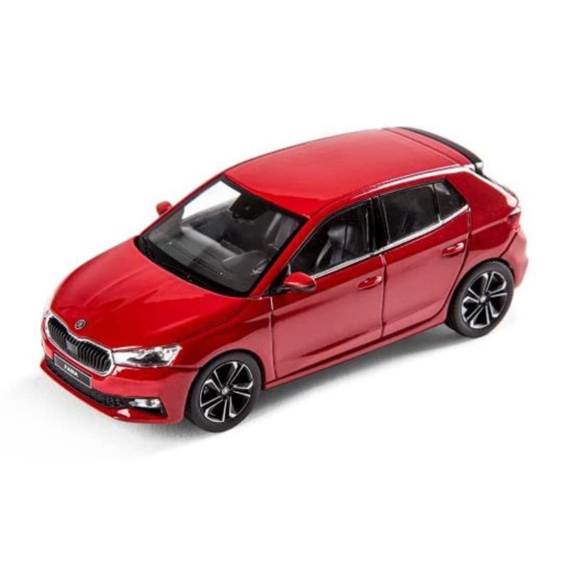 Skoda 6VA099300F3P Fabia A07 Model Car 1:43 Miniature Velvet Red