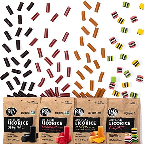 Soft Eating Raspberry Licorice (8Pack) RJ's Licorice (8) 7.05oz Bags