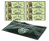 Zig Zag Organic Hemp 1 1/4 Rolling Papers (6 Packs) with Leaf Lock Gear Smell Proof Pouch