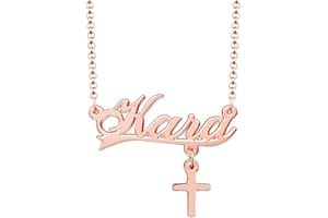 CLY Jewelry Cross Pendant Customized Jewelry for Women Girls Personalized Name Necklace