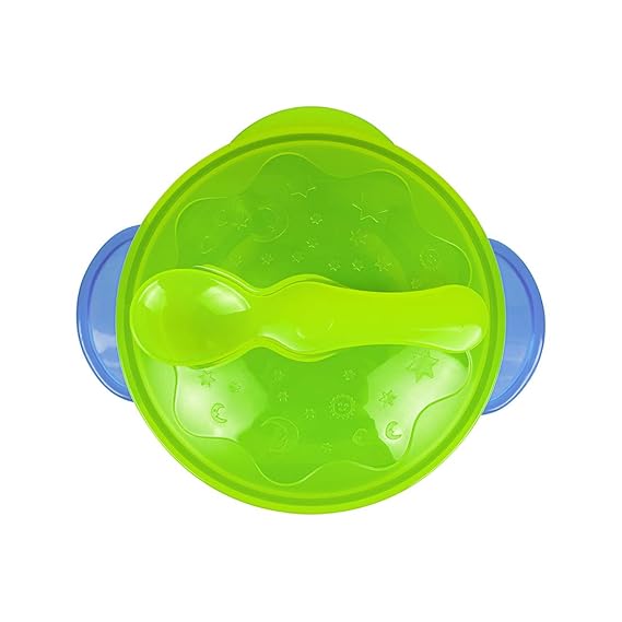UNIHIN Baby Product Suction Baby Bowl Set with Lid and Baby Spoon for Toddlers and Babies Stackable and Easy to Store,BPA Free
