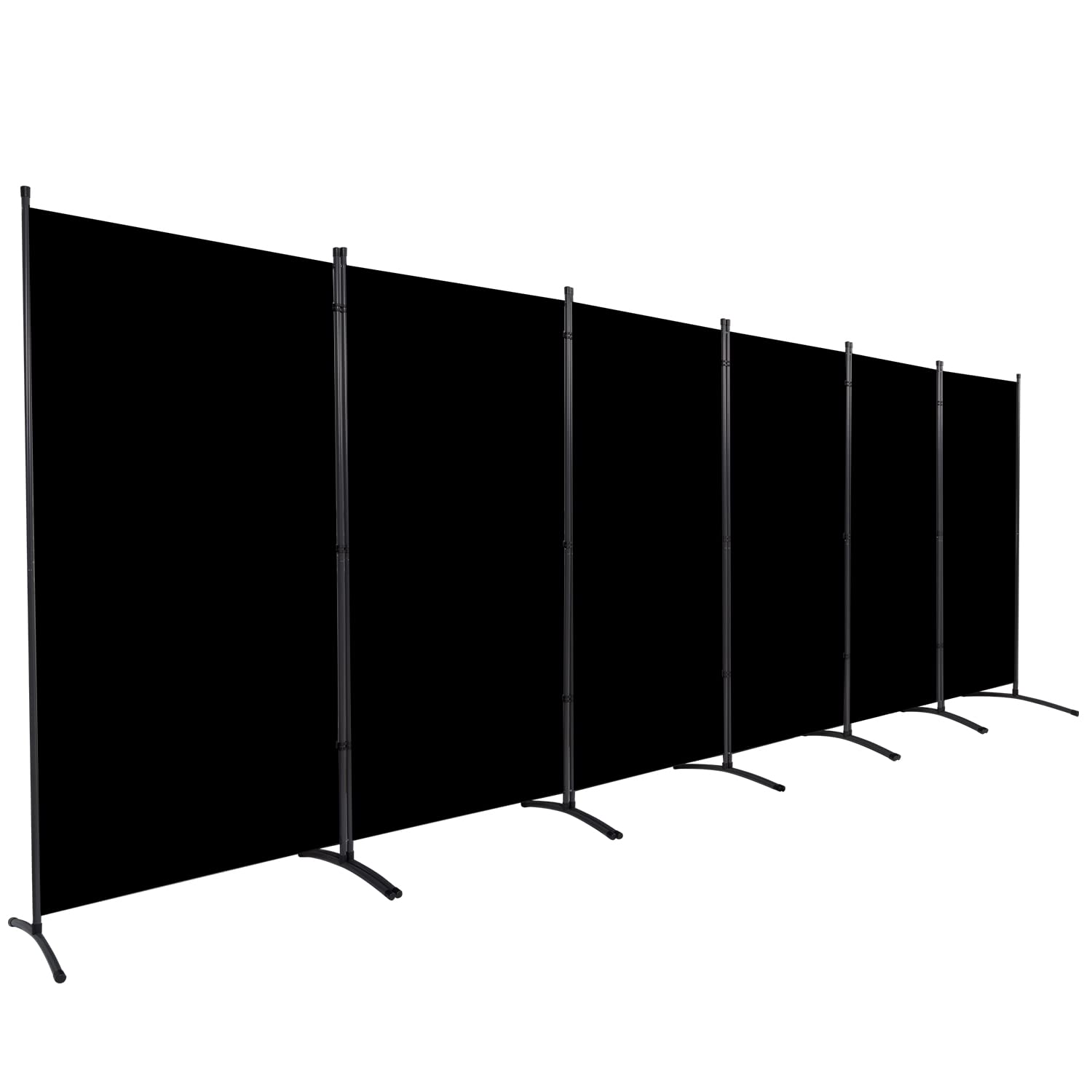 Photo 1 of Room Divider 6FT Folding Privacy Screens, 6 Panel Partition Room Dividers w/Freestanding Design, Portable Wall Divider for Room Separtation, Fabric Screen Panel for Home Office Bedroom Dorm in beige
