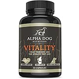 Vitality by Alpha Dog Nutrition - Use the Power of Omega 3 Fatty Acids in Krill Oil for Joint Lubrication & Skin, Coat, & Heart Health Fish Oil Alternative from Pure Alaskan Waters