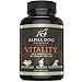 Alpha Dog Nutrition Fatty Acid Supplements For Dogs Vitality by Use the Power of Omega 3 Fatty Acids in Krill Oil for Natural Hip & Joint Lubrication & Skin, Coat, Heart Health Krill Oil