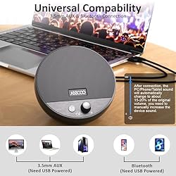 Jeecoo A10 Wired USB Laptop Speakers Bluetooth
