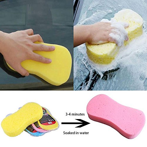 Car Wash Sponges 5pcs Mix Colors Cleaning Scrubber Handy Multi