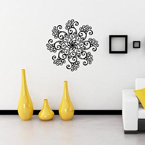 Wall Decal Indian Buddhism Mandala Flower Wall Sticker for Yoga Studio Medication Room Decoration - Image 5