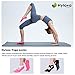 Hylaea Yoga Socks for Women, Non Slip Grip Socks for Pilates, Ballet, Barre, Bikram, Studio, Workout (Black/Watermelon Red, Small/Medium (Women's shoe 6-11))