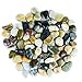 5 lbs Approx. 130 River Rocks Stones for Plants Pebbles for Indoor Plants | Aquarium Fish Tank Rocks | Polished Decorative Rocks for Vases (0.8-1.6 Inches)