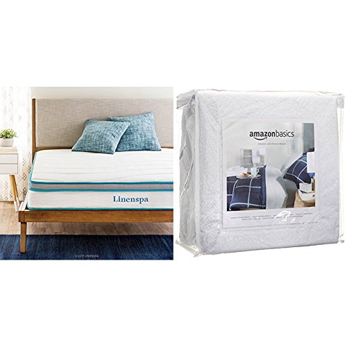 Linenspa 8" memory foam and innerspring hybrid mattress, ful…