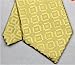MENDENG Checks 100% Silk Men's Tie Business Wedding Necktie, Yellow, One Size