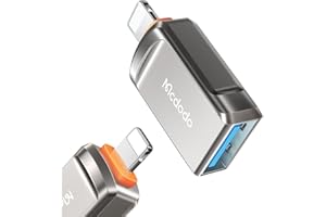 Mcdodo Lightning to USB Adapter iPhone to USB Female OTG Cable Adapter, iPad USB Camera Adapter Supports Flash Drive, Card Re