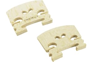 GOLDEN MUSIC INSTRUMENT 2 Pcs Violin Bridge 1/2 Fiddle Maple Bridge (1/2)