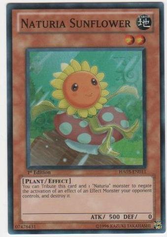 Yu-Gi-Oh! - Naturia Sunflower (HA03-EN011) - Hidden Arsenal 3 - 1st Edition - Super Rare