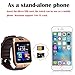 GZDL Bluetooth Smart Watch DZ09 Smartwatch Watch Phone Support SIM TF Card with Camera for Android iOS iPhone Samsung LG Phones Gold