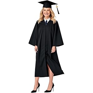 GradPlaza Graduation Cap and Gown Set with 2026 Tassel Adult Matte Outfit | Designed for high school, college and bachelor's