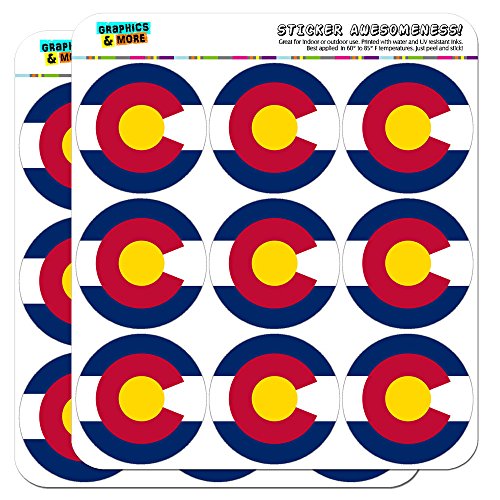 Colorado State Flag 2" Planner Calendar Scrapbooking Crafting Stickers - Opaque