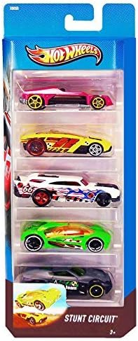 HotWheels Stunt Circuit 5 Pack Includes Med-Evil, Rogue Hog, Jack Hammer, Iridium, Symbolic