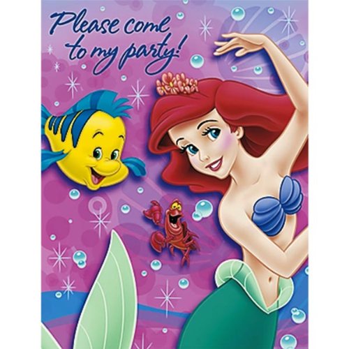 Hallmark Little Mermaid Invitations - 8 ct