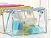 Sealike Waterproof Clear Transparent PVC Cosmetic Bag Organizer Makeup Bag Pouches Bag Tote Bag for Travel with Stylus (Blue)