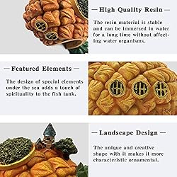 Tfwadmx Aquarium Pineapple Shape Decorations Resin