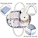 Baby Diaper Caddy Organizer Cotton Rope Storage Basket Nursery Storage Bin for Changing Table and Car