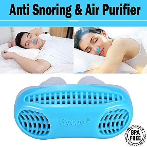 Anti Snoring Devices by Gycoo, Stop Snoring Solution & Air Purifier Filter Nose Vents - Upgraded Aids of Nasal Dilators with Travel Case - Snore Stopper Solution for Better Comfortable Sleep