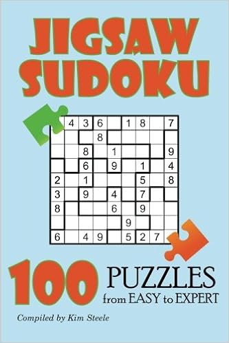 jigsaw sudoku 100 puzzles from easy to expert steele kim 9781500983963 amazon com books