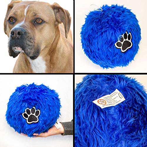 Big Red Egg Soft Fluffy Ball For Staffy Dog - Large Size Ball - Staffordshire Bull Terrier