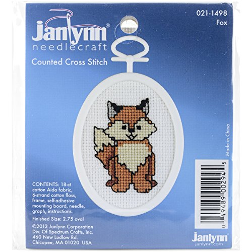 Fox Mini Counted Cross Stitch Kit-2.75