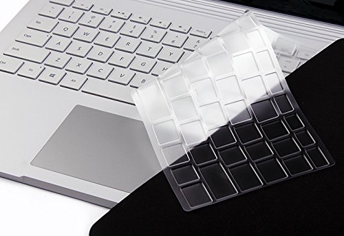 XSKN Ultra Thin Keyboard Cover for Microsoft Surface Book, Clear TPU Laptop Keyboard Skin Protective Film, US Layout