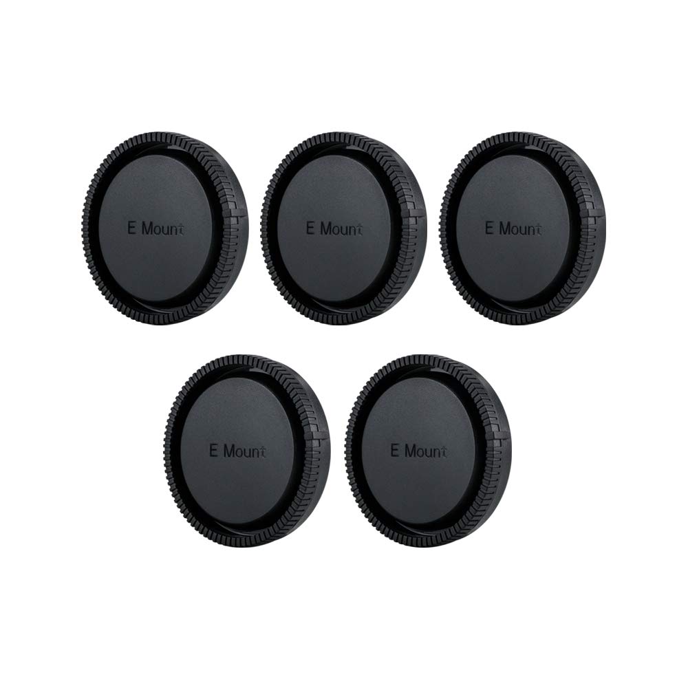 JJC Rear Lens Cap for Sony E Mount Lens (5 x Pack) [See Description for More Compatibility]