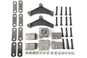 SOUTHWEST WHEEL Tandem Trailer Axle Hanger Kit for Double Eye Springs (3.5K Axles)