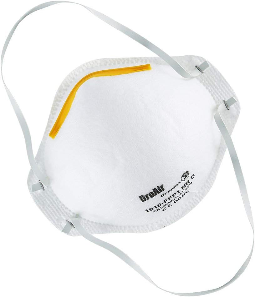Umas respirator FFP1 respirator fine dust mask, N95 Face Mask, Protective Mask Dirt Mask, Dust Mask Hygienic Protective Mask Dust Mask Virus Protection Mask Bacterial Protection Mask (1 Piece)