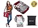 3 in 1 Travel Bassinet Diaper Bag Change Mat, Non Toxic, Waterproof Premium Quality, Lightweight, Baby Travel Crib, Stroller Handles, Bonus Free Draw-String Bag, Mulitfunctional Portable Carry Cot