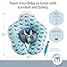 Emma + Ollie Baby Inflatable Baby Swimming Float Ring, Round Swim Float, Children Waist Float Ring Inflatable Floats Pool Toys Swimming Pool Accessories for the Age of 3 months -3 Years (Blue Whale, L