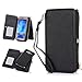 Galaxy J7 Case, LeCase 12 Card Holder Pro - [Zipper Cash Storage] Premium Button PU Leather Wallet Case Cover with Detachable Magnetic Hard Case for Samsung Galaxy J7 J700 (2015), Black
