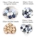 HAO JIE Silicone Teething Beads Kit Baby Teething Beads Pacifier Clip Wooden Teethers DIY Jewelry Chewable Nursing Necklace Accessories