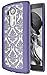 LG G4 Case, G4 Case, SGM (TM) Damask Design Pattern Rubber Coating Ultra Slim Fit Hard Hybrid Case Cover for LG G4 + SGM (TM) Microfiber Cleaning Cloth (Purple)