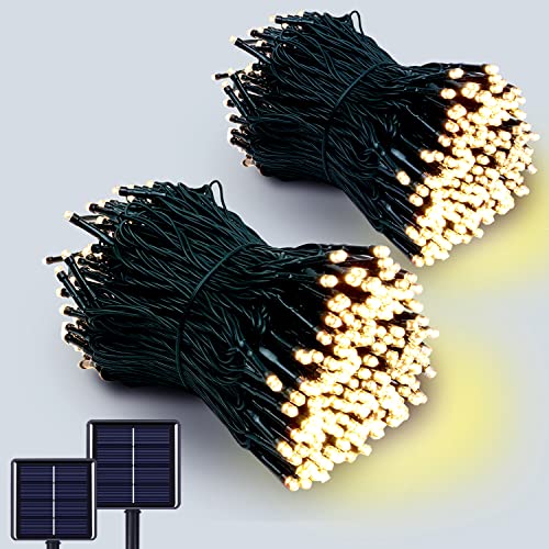 Solar Christmas Lights, Super Bright 200LED & UltraLong Waterproof