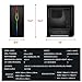 darkFlash T20 ATX Mid-Tower Desktop Computer Gaming Case USB 3.0 Ports Tempered Glass Windows with 1pcs 120mm LED Rainbow Fan Pre-Installed (Black)
