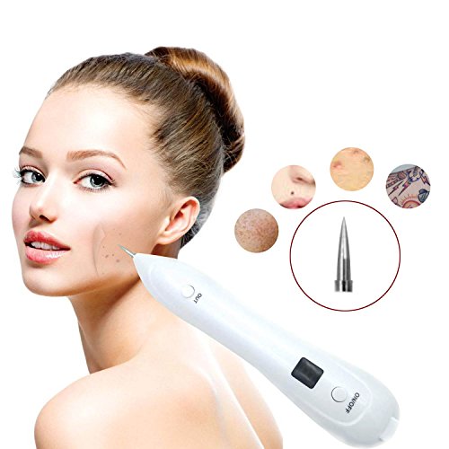 Spot Removal Pen Mole,Portable USB Charging High-tech electric ion carbonation function,instant sweep freckles,senileqlaques,Pigments,moles ,Tattoo and so no,Beauty Device With Replaceable Needles