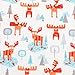Trend Lab Winter Moose Deluxe Flannel Fitted Crib Sheet